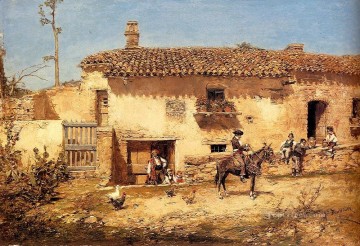 Jose Benlliure y Gil Painting - A Spanish Farm Jose Benlliure y Gil